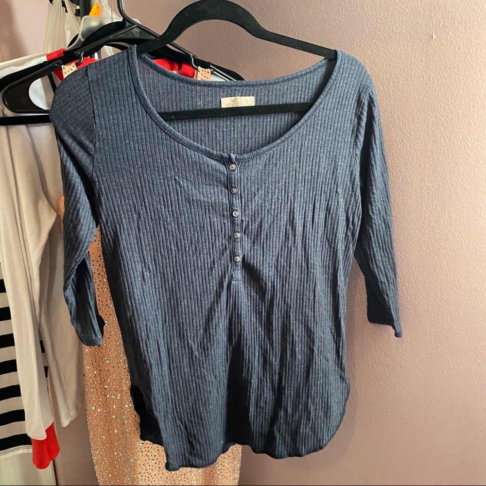 Navy blue shirt from hollister